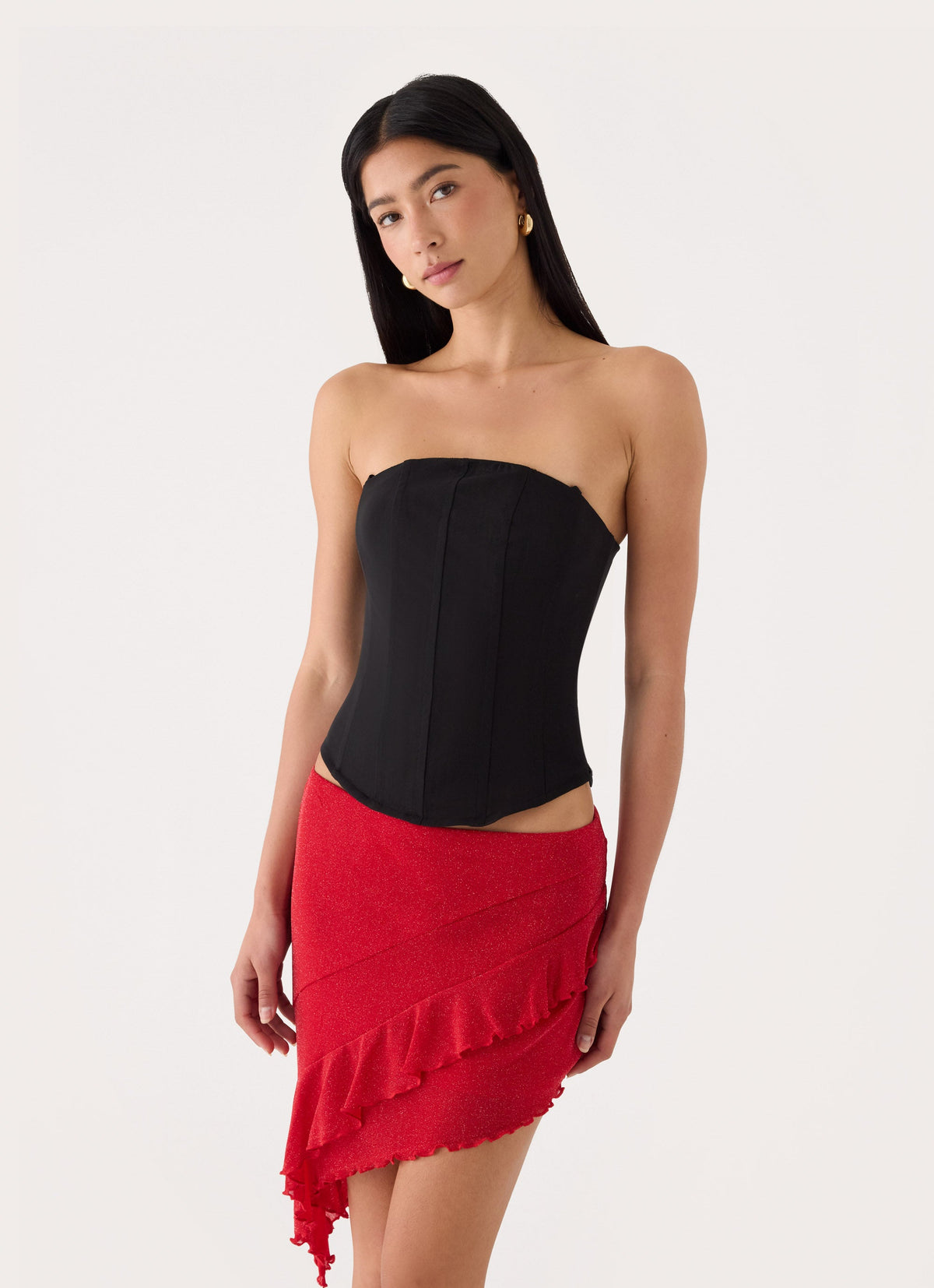 Lollita Mini Skirt - Chilli Red