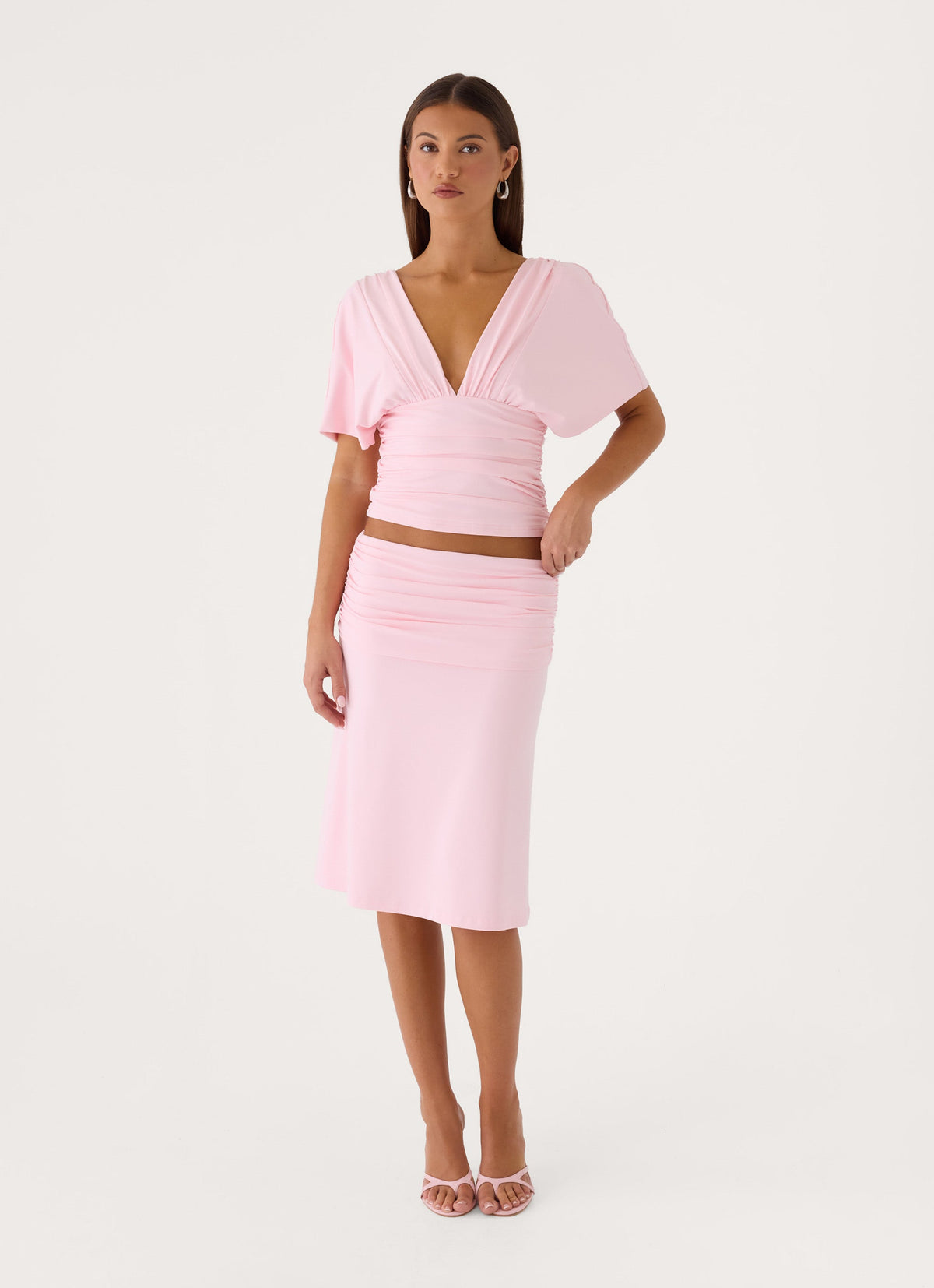 Lorelei Midi Skirt - Pink