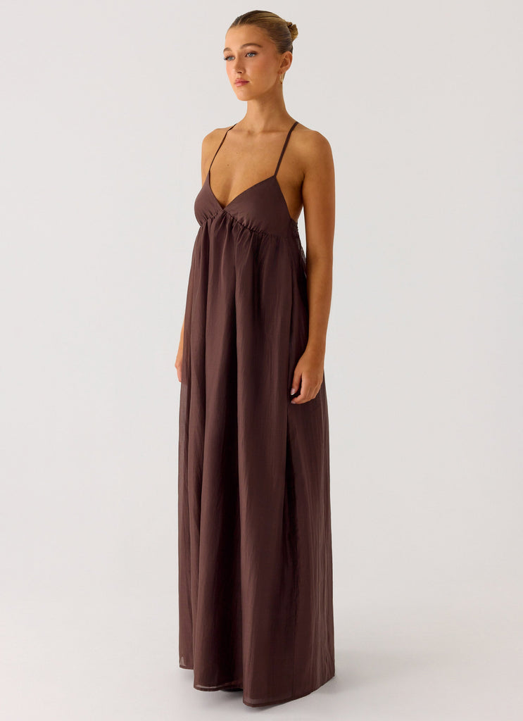 Losario Maxi Dress - Cool Chocolate