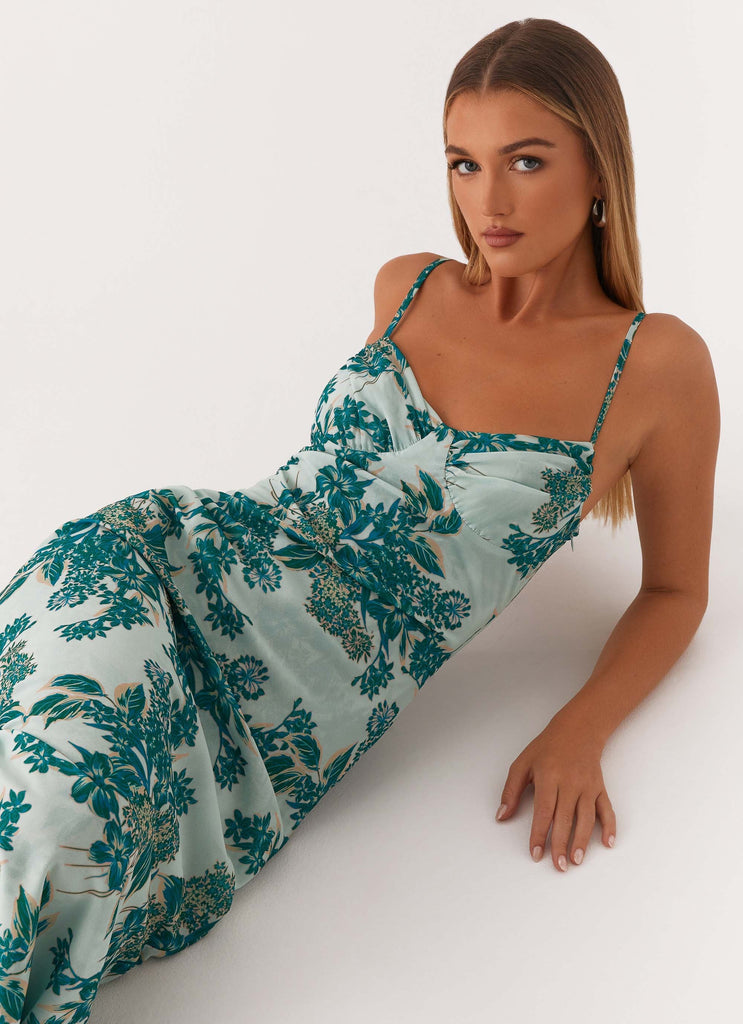 on cloud nine midi dress green princess polly 'on cloud nine midi dress' new with