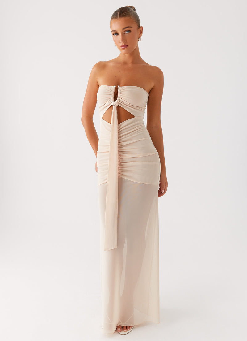 Lovie Maxi Dress Beige 5