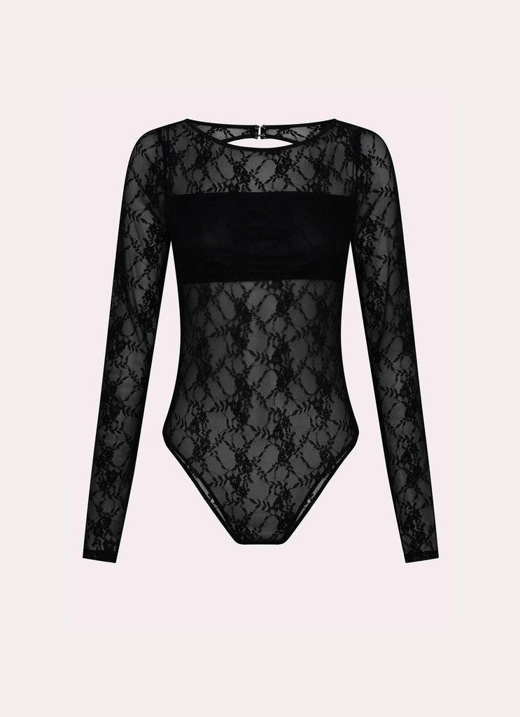 Lucid Dreams Lace Bodysuit - Black