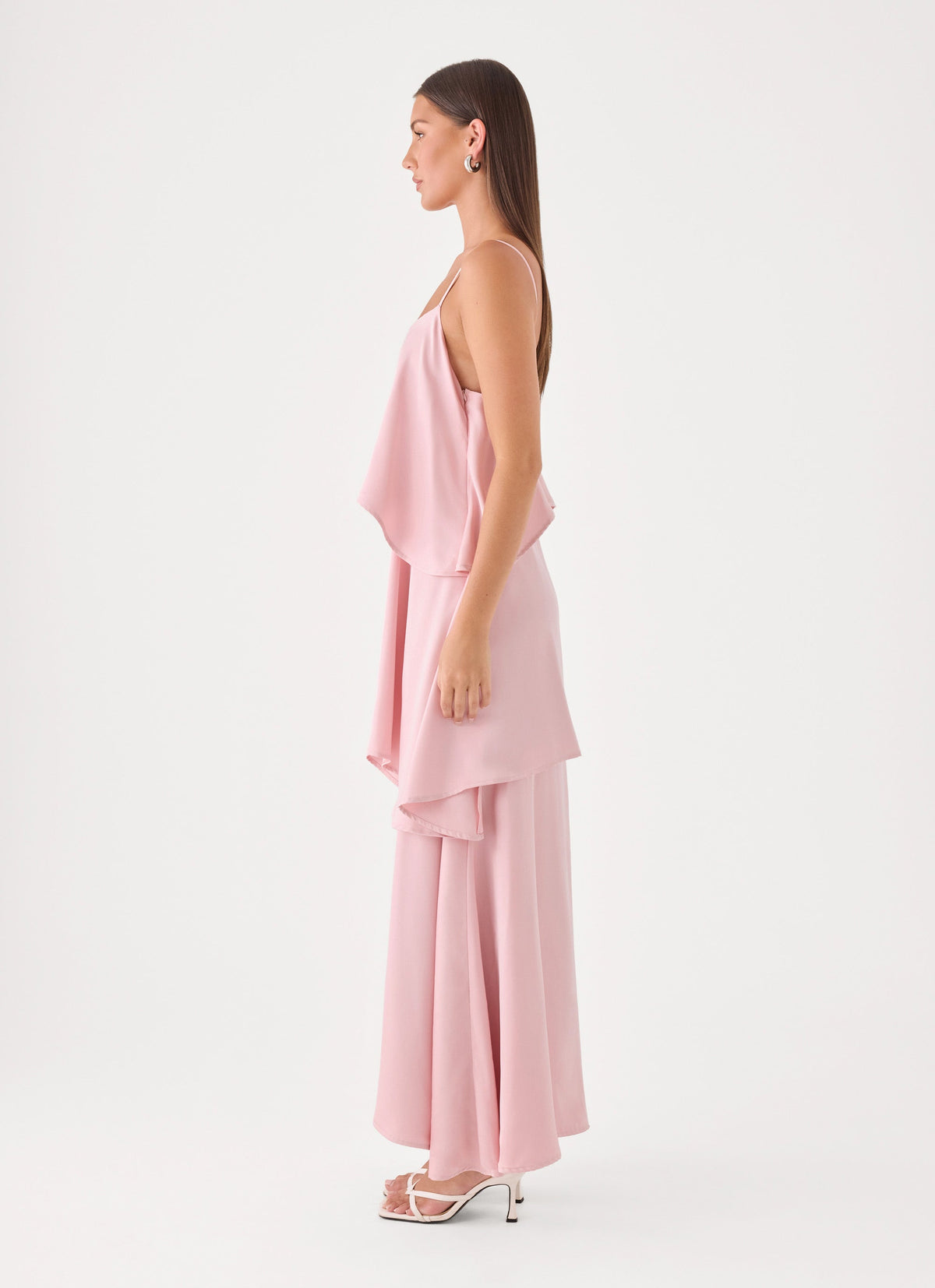 Lucy Tiered Maxi Dress - Soft Pink