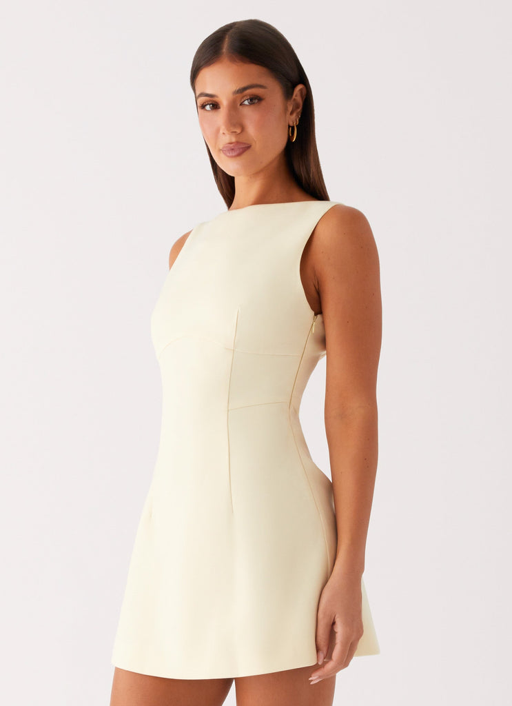 Lulita Mini Dress - Buttercream Yellow