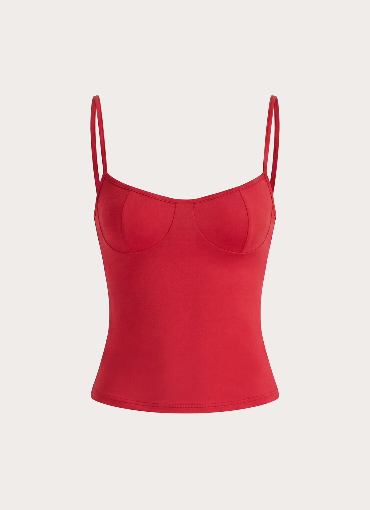 Madelyne Jersey Top - Chilli Red