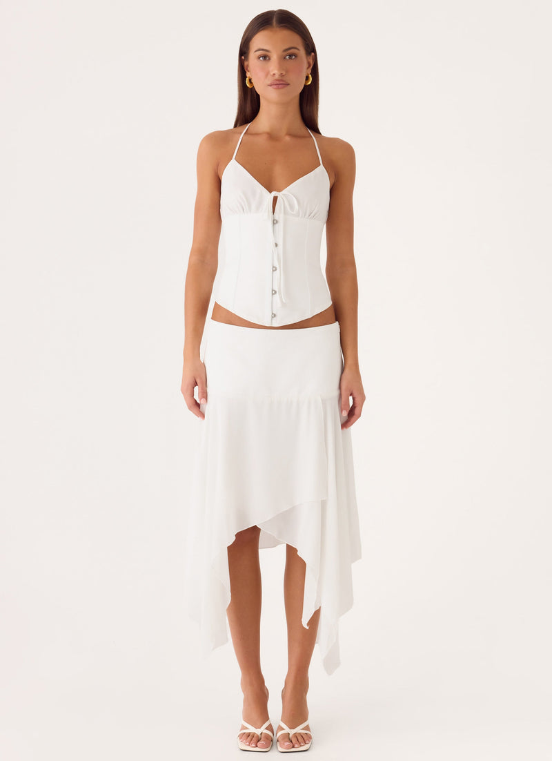 Madi Corset Top - White