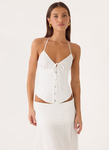 Madi Corset Top - White