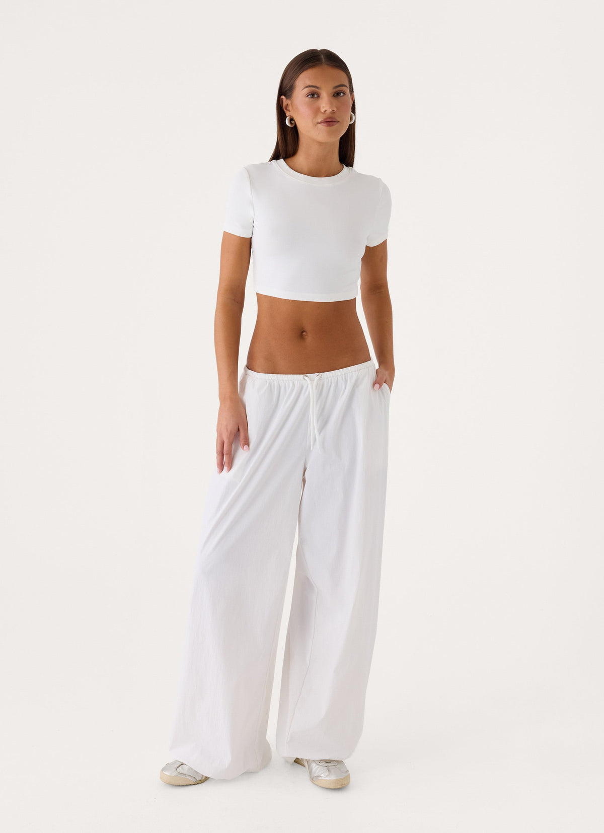 Main Character Parachute Pants - White