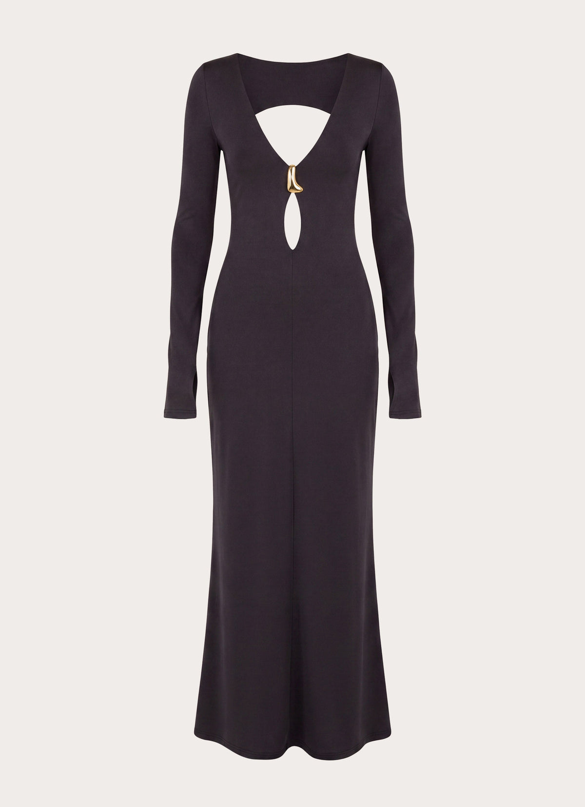 Main Event Keyhole Maxi Dress - Black