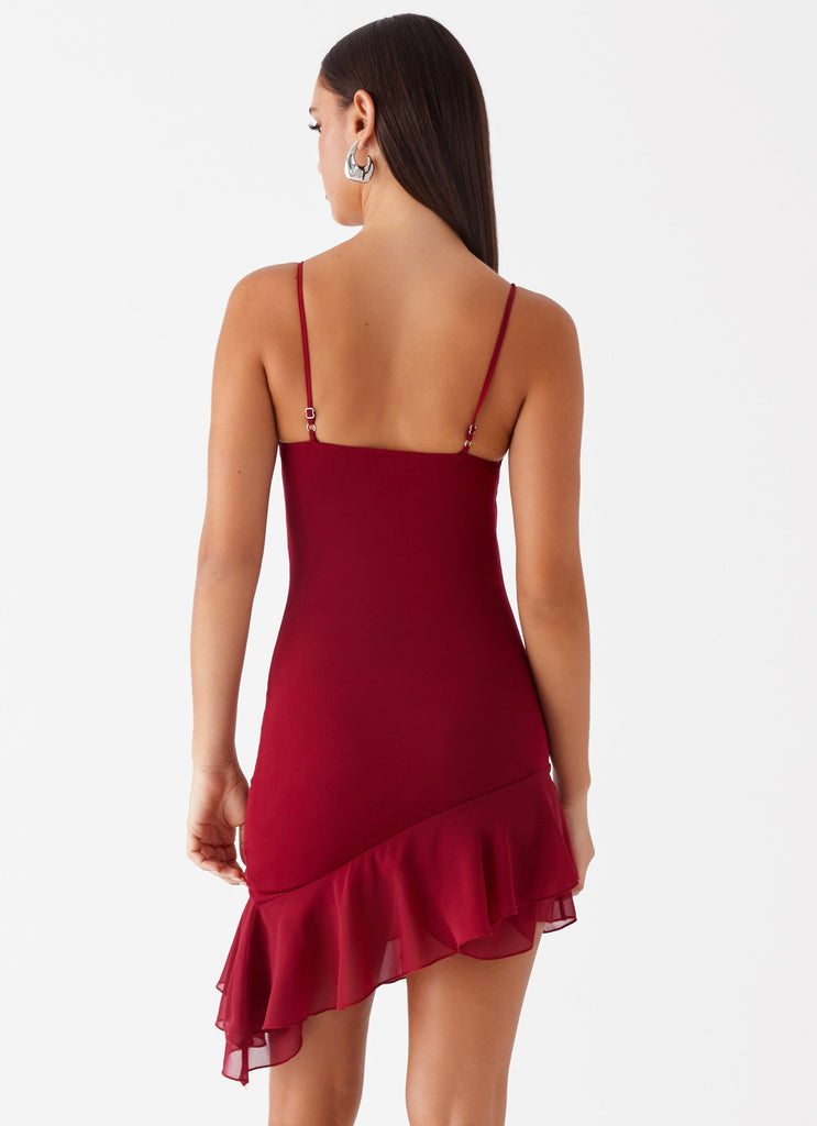 Mallory Mini Dress - Cherry Red