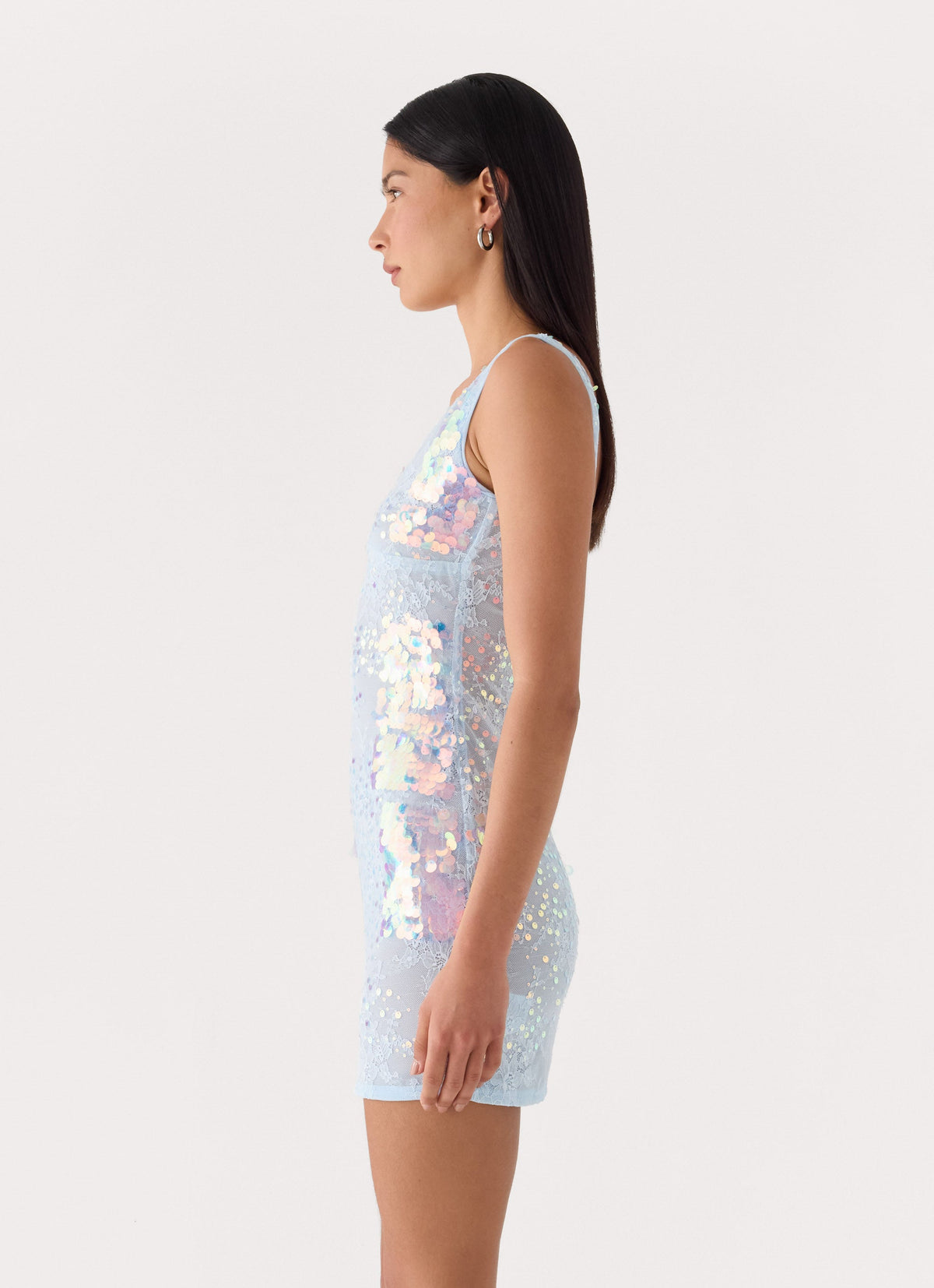 Maral Sequin Mini Dress - Blue