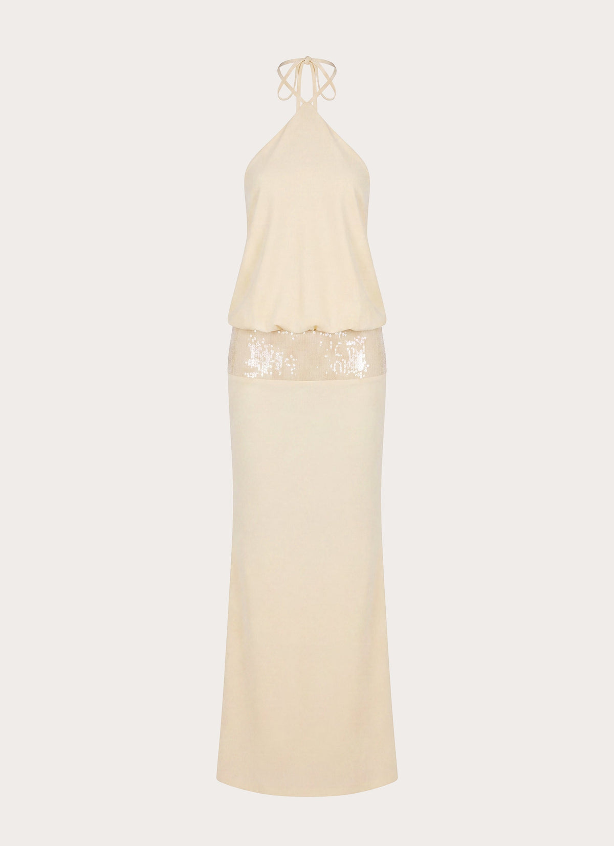 Marcie Halter Maxi Dress - Butter Yellow