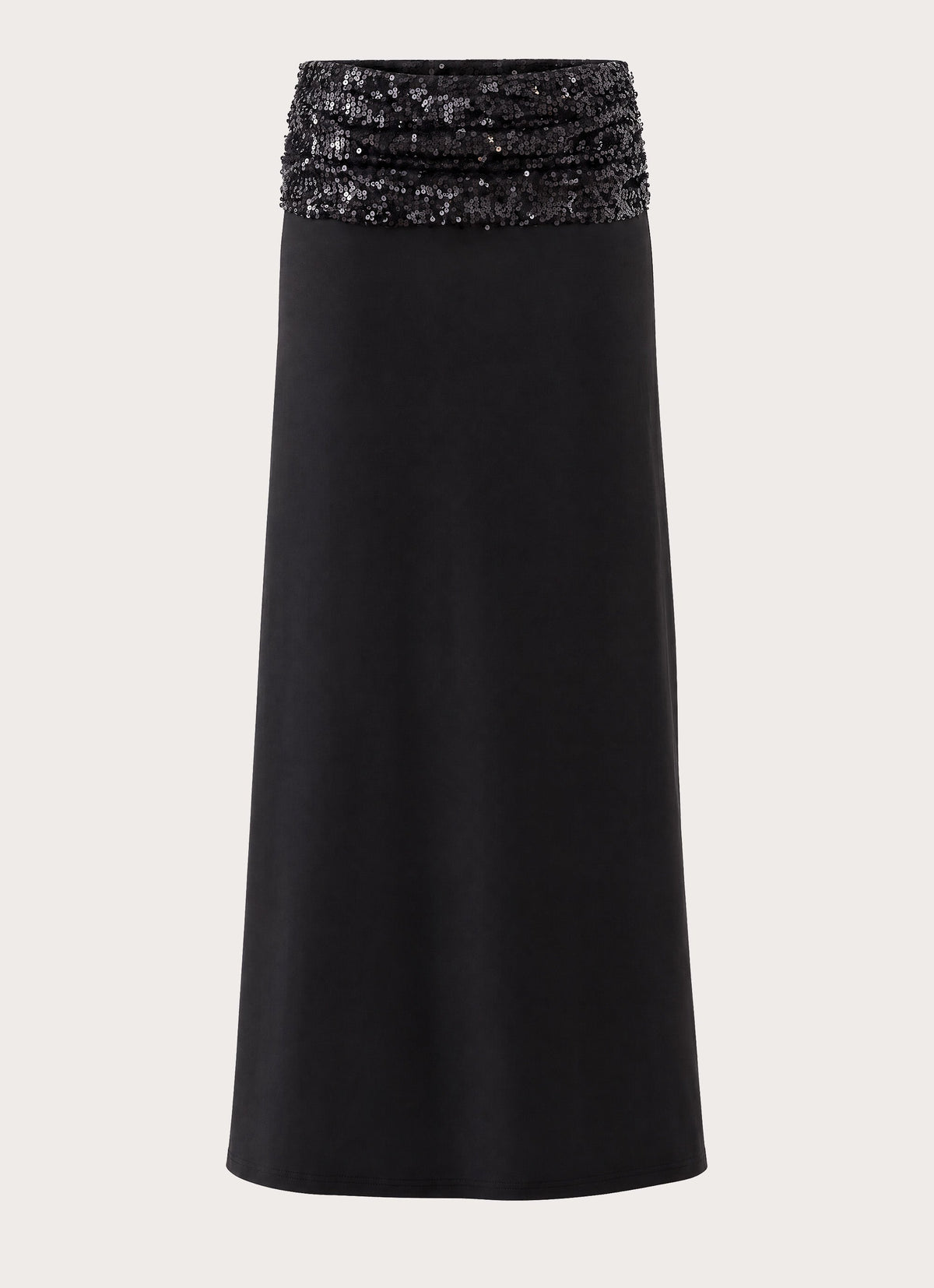 Marista Sequin Maxi Skirt - Black