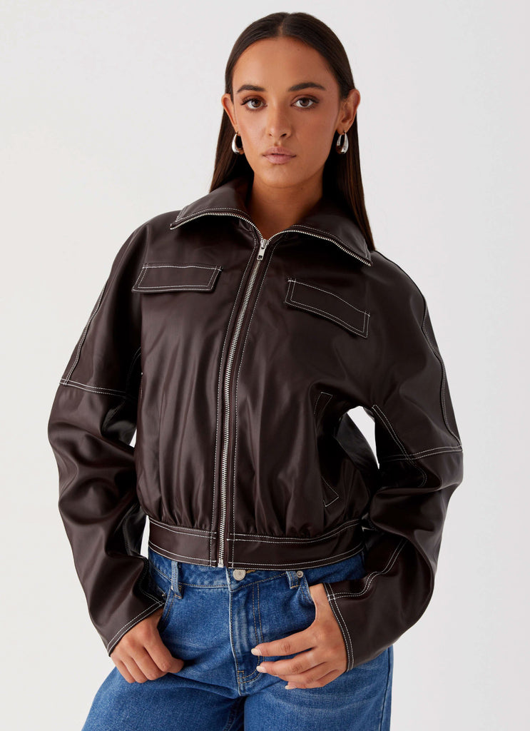 Pu jacket means discount