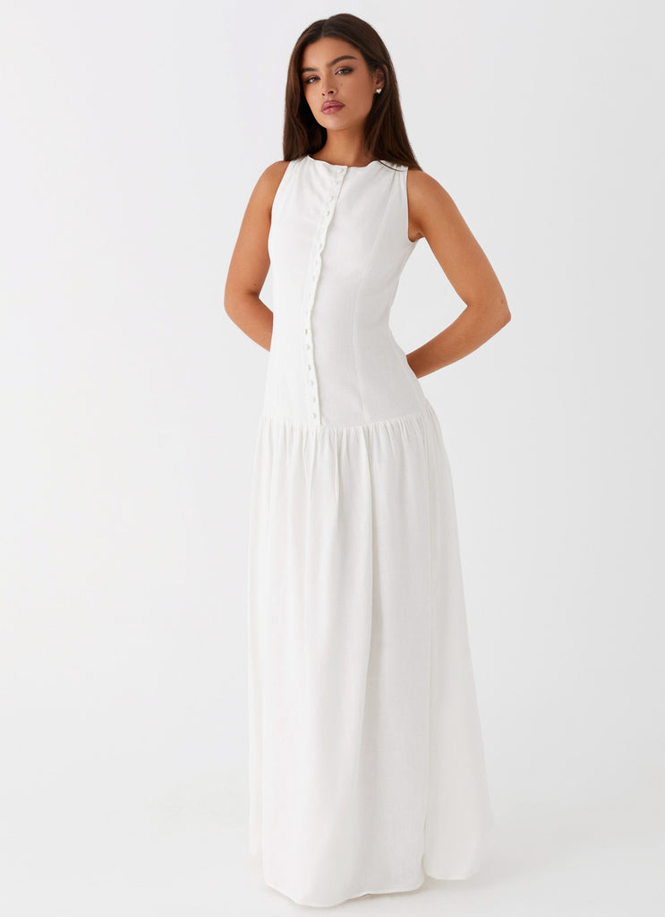 maggie linen maxi dress Meggie Linen Maxi Dress