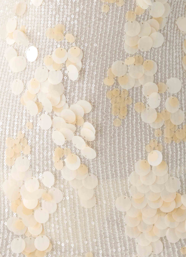 Minni Sequin Maxi Dress - Ivory