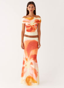Moka Maxi Skirt - Mimosa Blossom