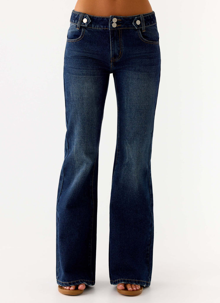 Nalani Low Rise Denim Jeans - Washed