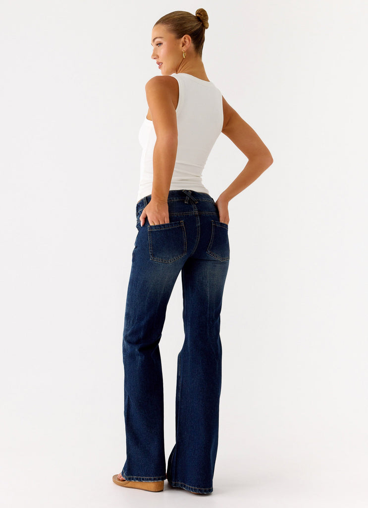 Nalani Low Rise Denim Jeans - Washed