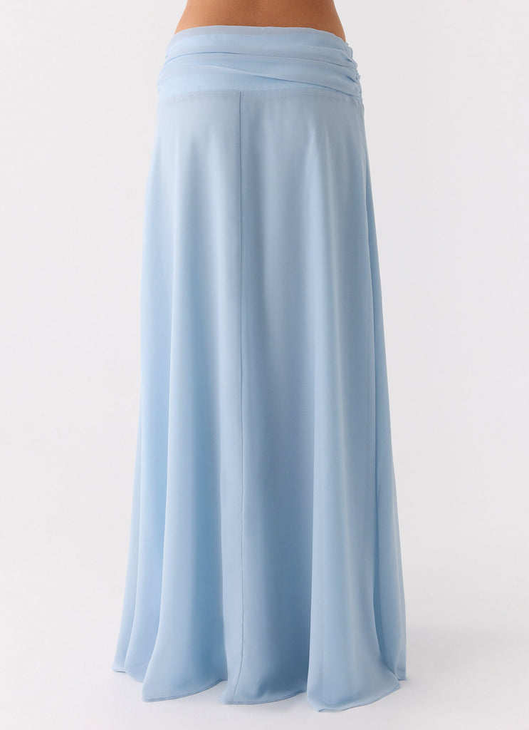 Natalya Maxi Skirt - Pale Blue