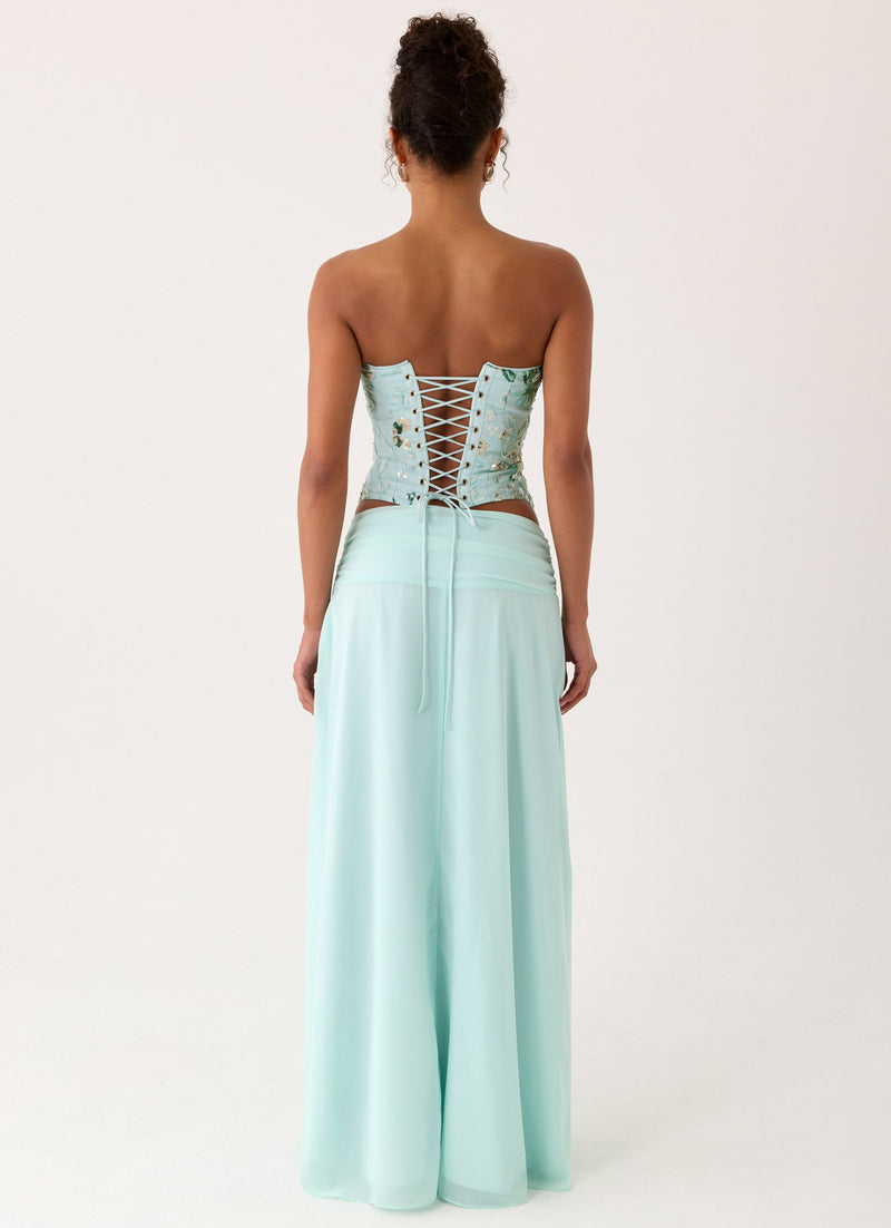 Natalya Maxi Skirt - Pistachio