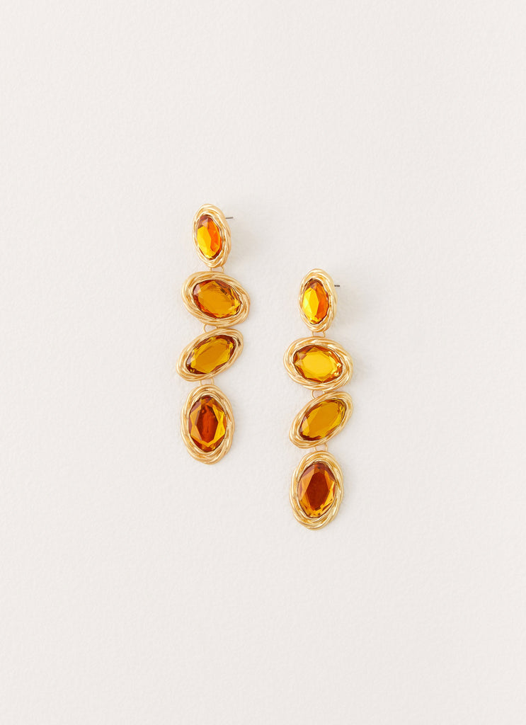 Nikitta Earrings - Orange