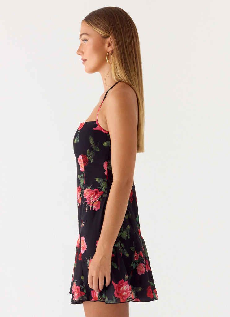 Nikyta Mini Dress - Midnight Bloom