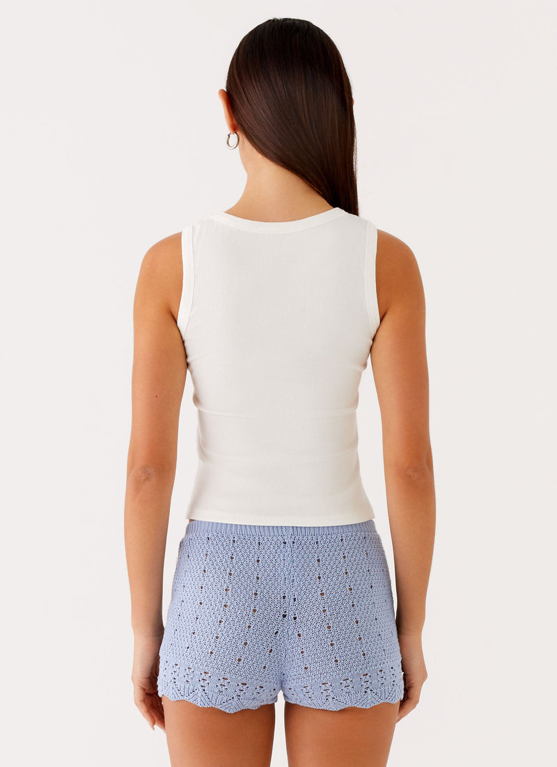 Oakley Low Rise Mini Shorts - Blue