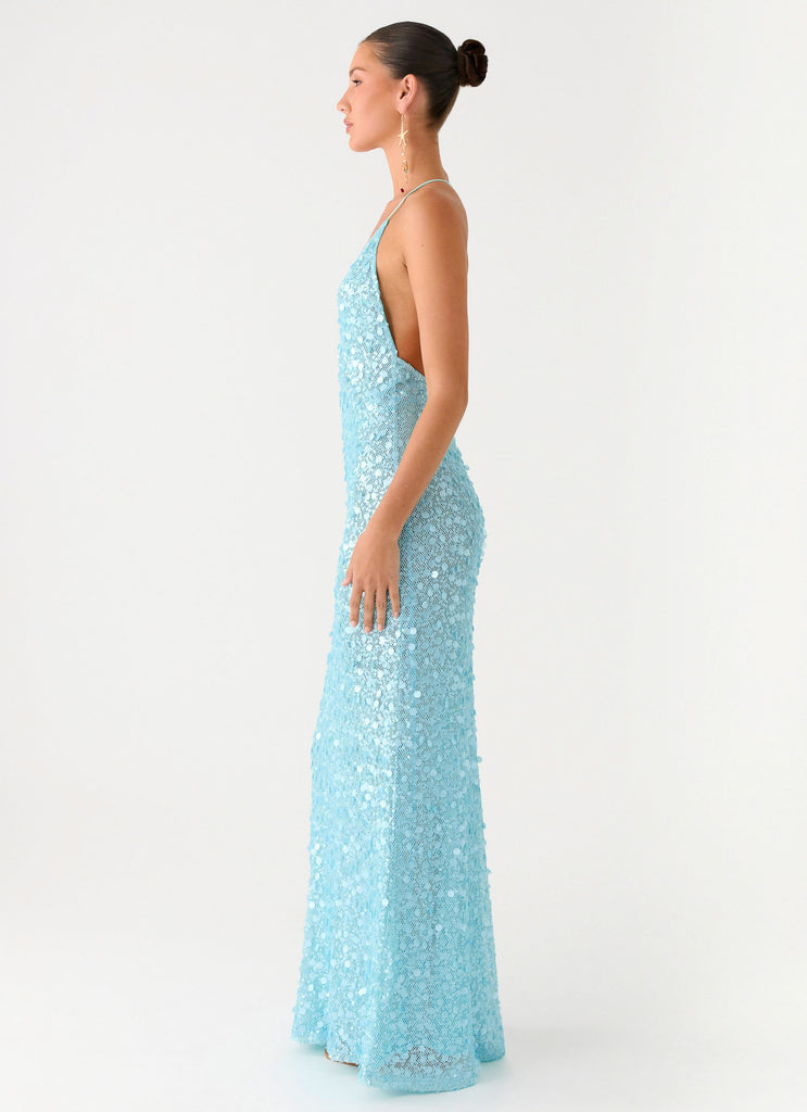 Ocean Views Sequin Maxi Dress