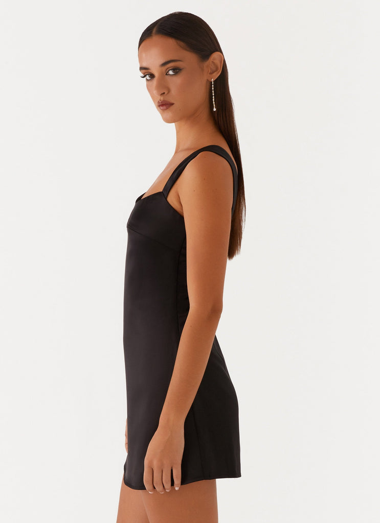 odette satin mini dress black Taylor.dean7 on LTK