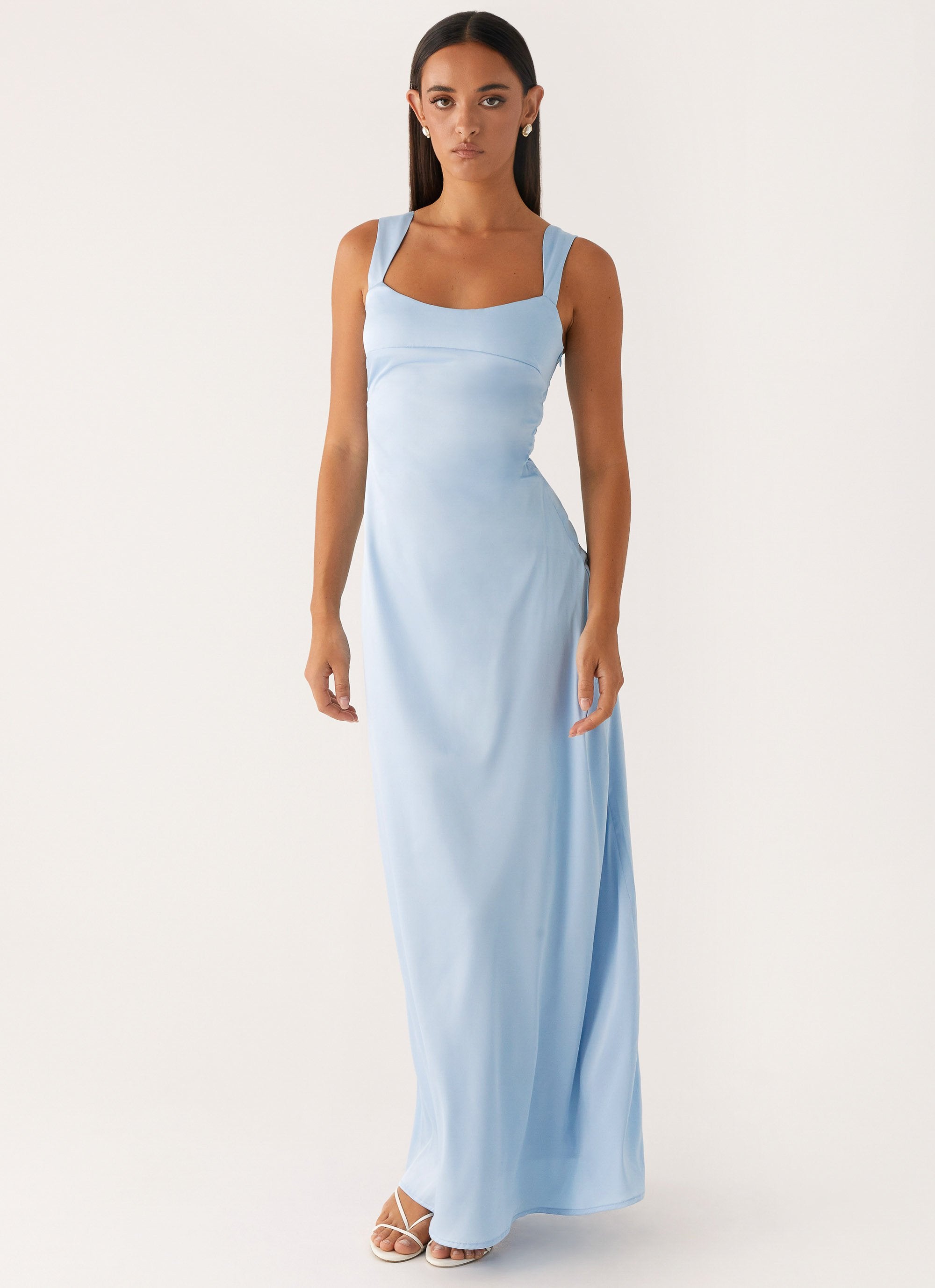 blue pepper mayo dress Gracie Twist Maxi Dress