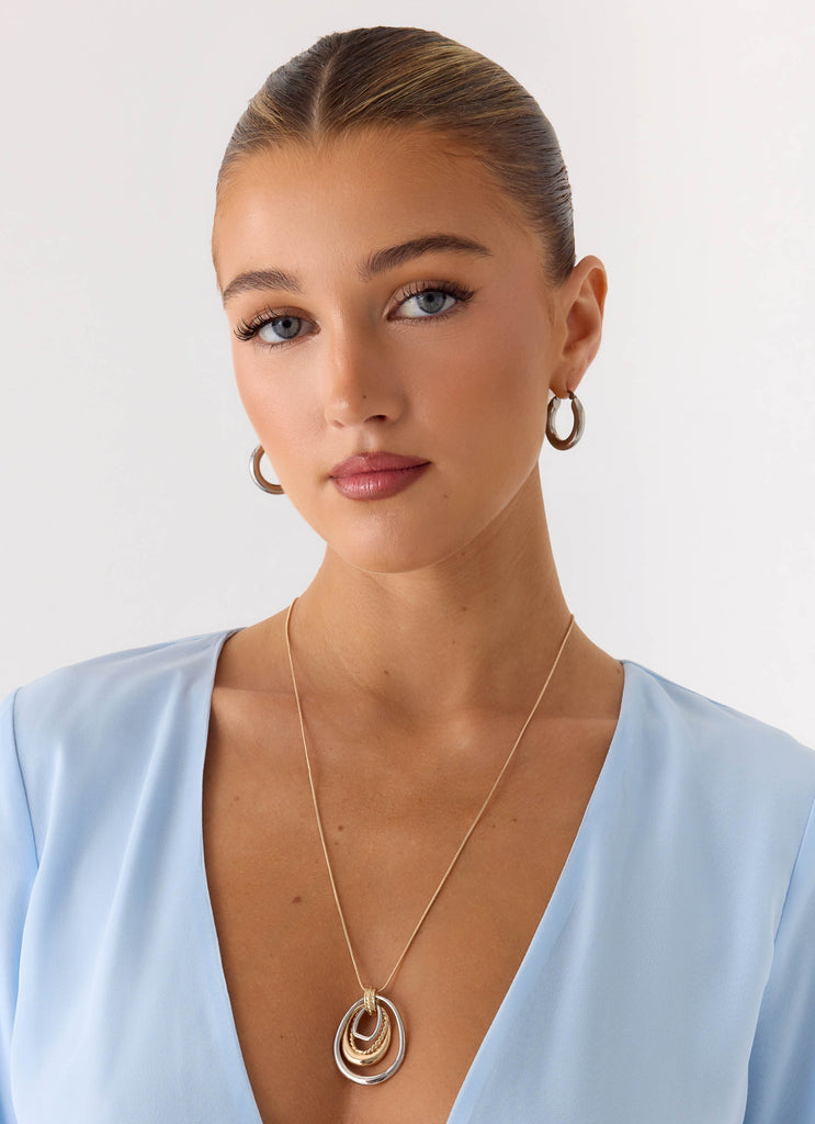 On The Low Necklace - Two Tone