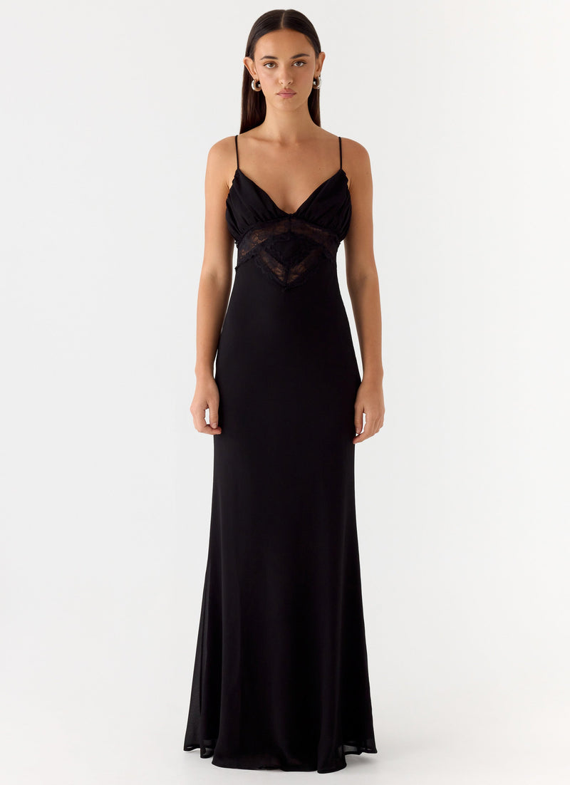 Opulent Maxi Dress - Black