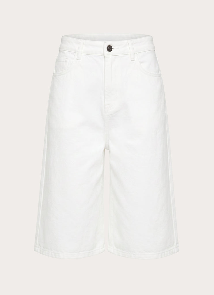 Orleans Denim Jorts - White