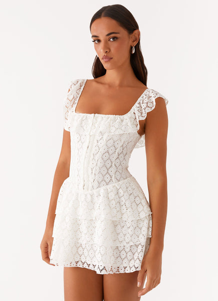 Paradise Dreams Corset Mini Dress - White – Peppermayo Europe