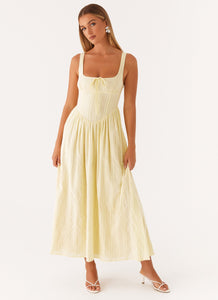 Pascuelle Midi Dress - Yellow