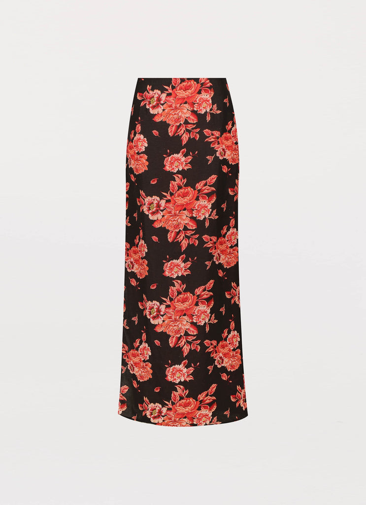 Valencia Villa Maxi Skirt - Midnight Rosa