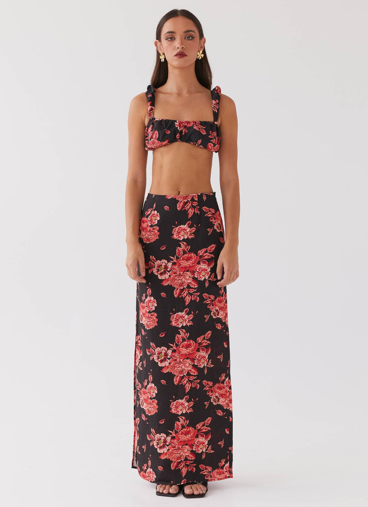 Valencia Villa Bralet Top - Midnight Rosa