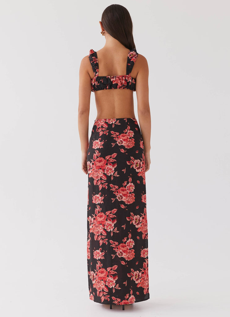 Valencia Villa Maxi Skirt - Midnight Rosa