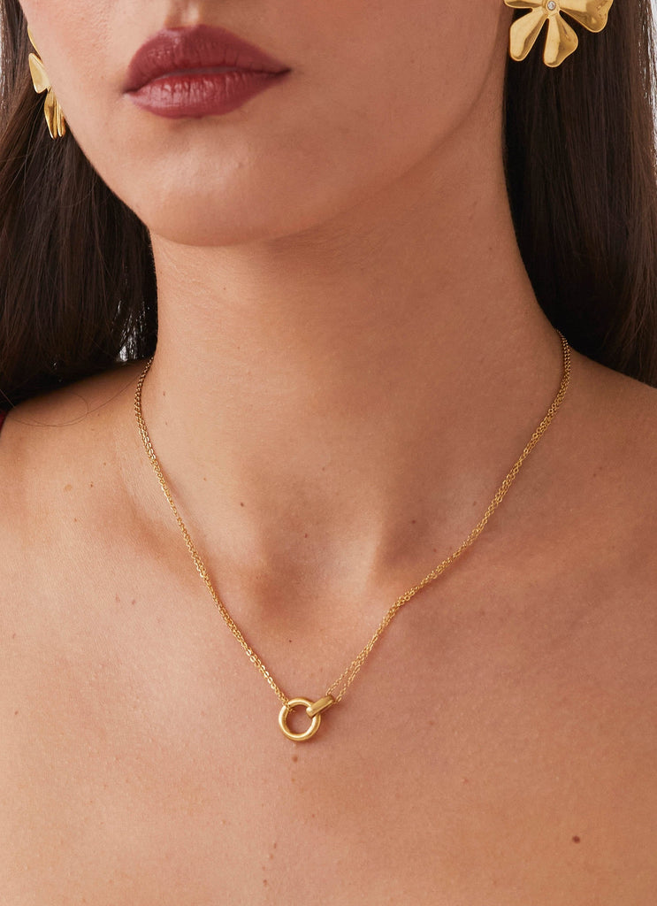 Nya Hoop Necklace - Gold
