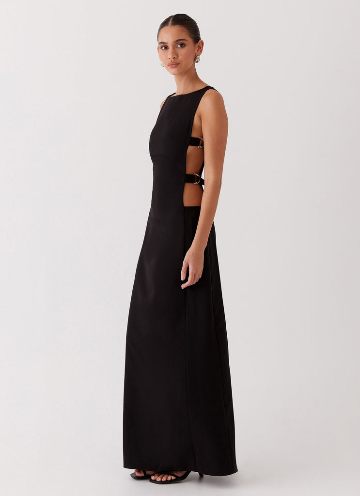 cherish maxi dress Cherish The Thought Maxi Dress Midnight Silk
