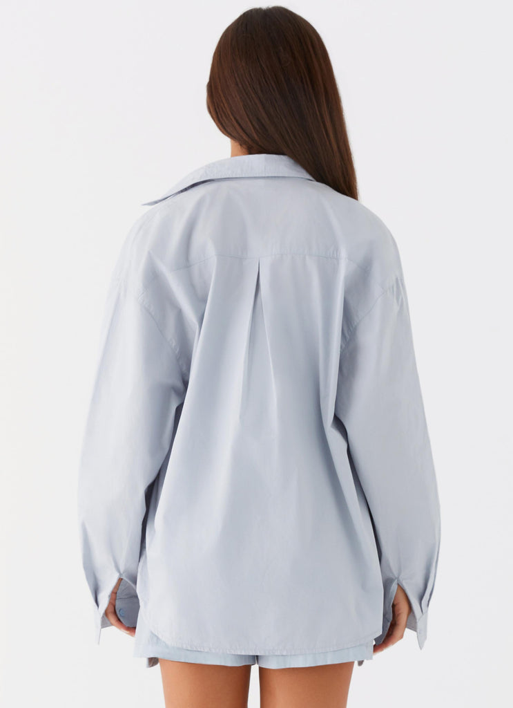 Emelda Long Sleeve Shirt - Blue