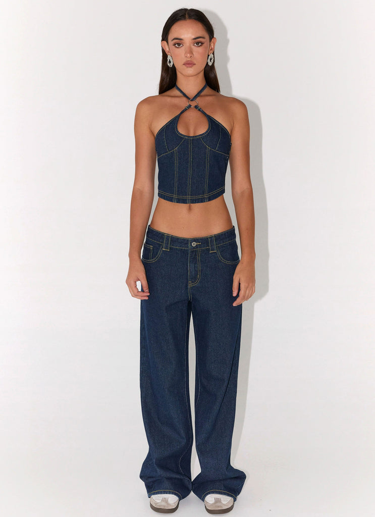 Rebel Blues Denim Top - Indigo