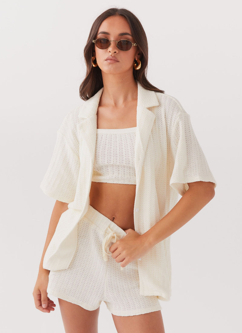 By the Bay Knit Top - Ivory
