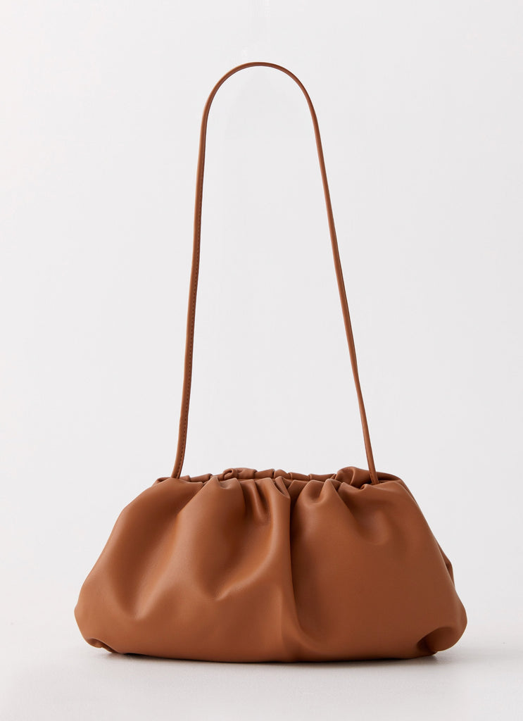 Womens Garcia Bag in the colour Brown in front of a light grey background