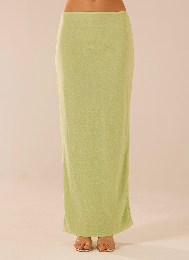 Just Like Magic Maxi Skirt - Lime - Peppermayo