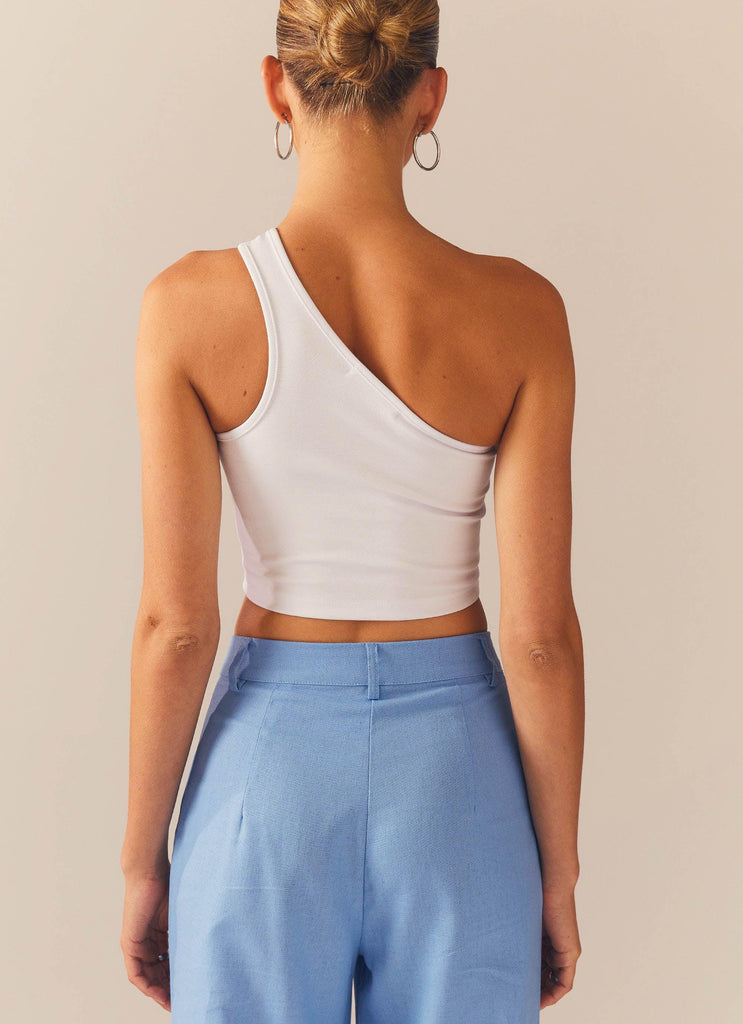 Cedar Crop Top - White - Peppermayo