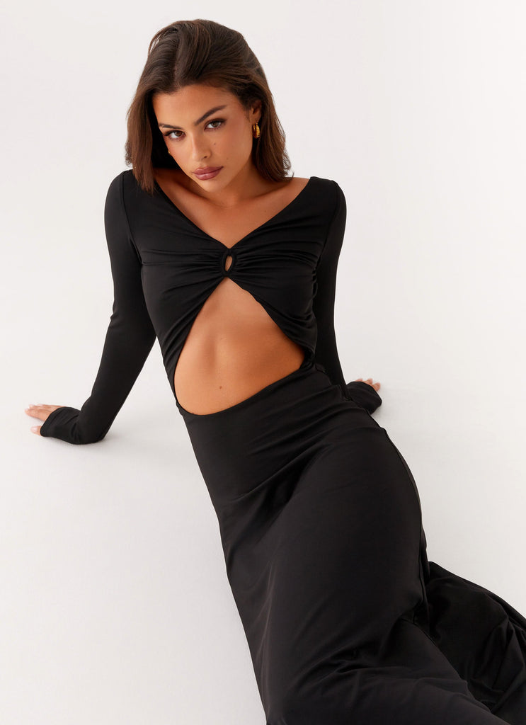 Peru Maxi Dress - Black