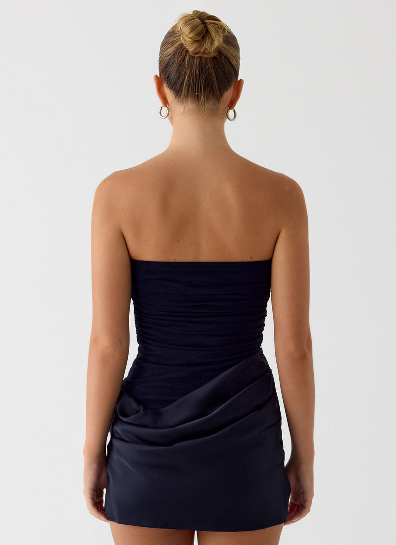 Reach Me Mini Dress - Navy