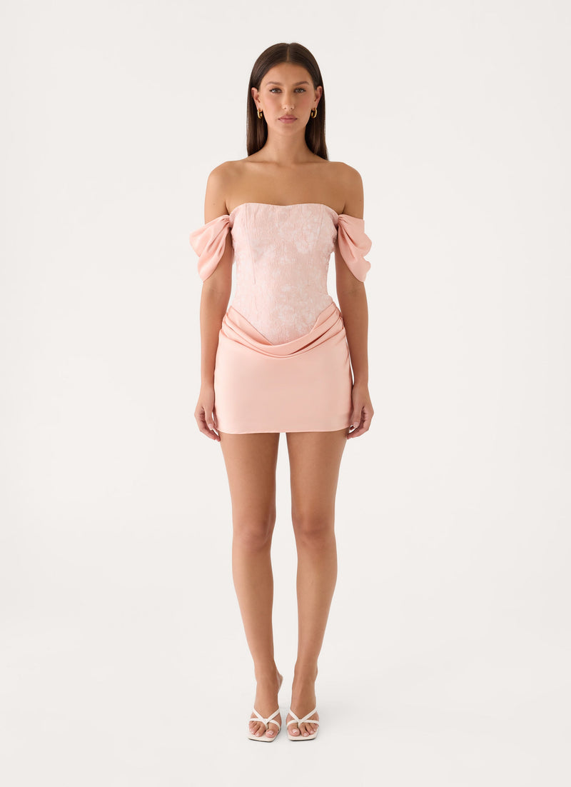 Realisation Mini Dress - Peach